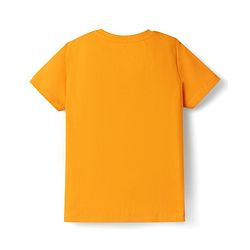 Pine Kids 100% Cotton Knit Half Sleeves Butterfly Printed T-Shirt - Orange