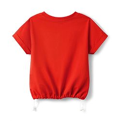 Pine Kids Cotton Knit T-Shirt with Graphic Print Red 4-5 Years