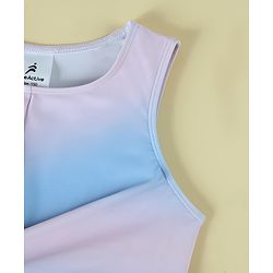 Pine Active Sleeveless Printed Two Piece Swimsuit - Purple