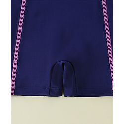 Pine Kids Sleeveless Cut N Sew Legged Swimsuit - Navy Blue