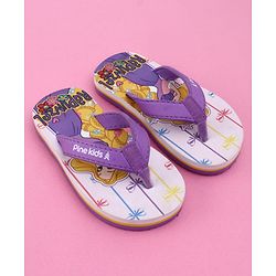 Pine Kids Disney Slip On Flip Flops with Rapunzel Print - Purple