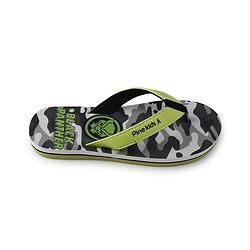 Pine Kids Marvel Slip On Flip Flop With Camouflage Print - Grey