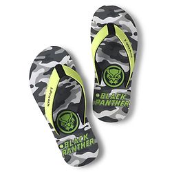 Pine Kids Marvel Slip On Flip Flop With Camouflage Print - Grey