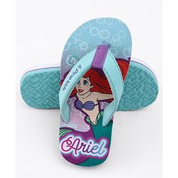 Pine Kids Disney Slip On Flip Flops with Ariel Print - Blue