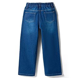 Pine Kids Denim Woven Full Length Jeans with Floral Embroidery - Blue