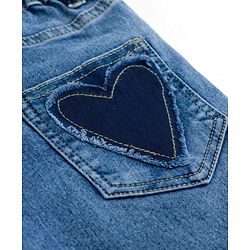 Pine Kids Cotton Woven Full Length Solid Jeans - Blue