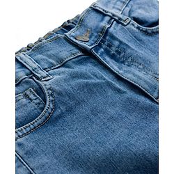 Pine Kids Cotton Woven Full Length Solid Jeans - Blue