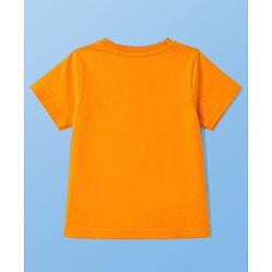 Pine Kids Cotton Knit Half Sleeves Sports Theme Printed T-Shirt - Multicolour