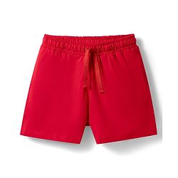 Pine Kids Cotton Knit Half Sleeves T-Shirt & Shorts Night Suit with Text Print - Red