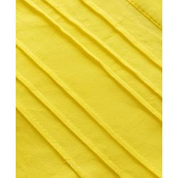 Pine Kids 100% Cotton Woven Half Sleeves Solid Pintuck Top -Yellow