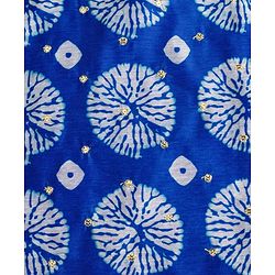 Pine Kids Woven Full Sleeves Printed Kurta Pajama Set - Blue
