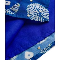 Pine Kids Woven Full Sleeves Printed Kurta Pajama Set - Blue