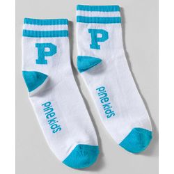 Pine Kids Cotton Knit Ankle Length Socks With Text Design Pack Of 3 ( Colour May Vary )