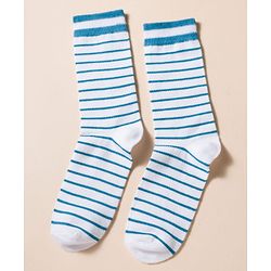 Pine Kids Cotton Knit Ankle Length Striped Socks With Star Design Pack Of 3 ( Colour May Vary )