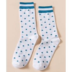 Pine Kids Cotton Knit Ankle Length Striped Socks With Star Design Pack Of 3 ( Colour May Vary )
