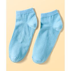 Pine Kids Cotton Knit Ankle Length Sea Life Printed & Solid Socks Pack Of 3 ( Colour May Vary )