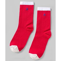 Pine Kids Cotton Knit Ankle Length Solid Socks Pack Of 3 ( Colour May Vary )