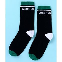 Pine Kids Knit Ankle Length Socks with Race Theme Design Pack of 3 - (Colour May Vary)