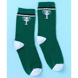 Pine Kids Knit Ankle Length Socks with Race Theme Design Pack of 3 - (Colour May Vary)