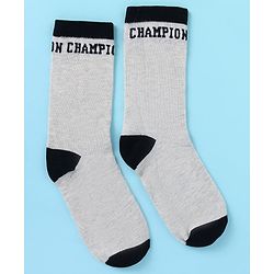 Pine Kids Knit Ankle Length Socks with Race Theme Design Pack of 3 - (Colour May Vary)