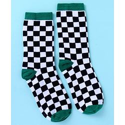 Pine Kids Knit Ankle Length Socks with Race Theme Design Pack of 3 - (Colour May Vary)