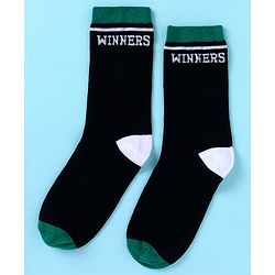 Pine Kids Knit Ankle Length Socks with Race Theme Design Pack of 3 - (Colour May Vary)