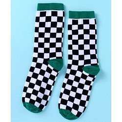 Pine Kids Knit Ankle Length Socks with Race Theme Design Pack of 3 - (Colour May Vary)