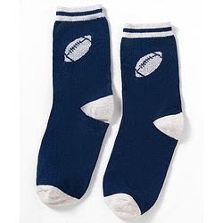Pine Kids Knit Ankle Length Socks with Sports Theme Design Pack of 3 - (Colour May Vary)