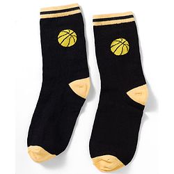 Pine Kids Knit Ankle Length Socks with Sports Theme Design Pack of 3 - (Colour May Vary)
