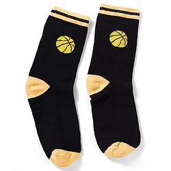 Pine Kids Knit Ankle Length Socks with Sports Theme Design Pack of 3 - (Colour May Vary)