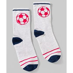 Pine Kids Cotton Knit Ankle Length Socks With Sports Theme Design Pack Of 3 ( Colour May Vary )