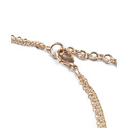 Pine Kids Metal Necklace For Kids With Beads & Butterfly Charm - Pink & Gold