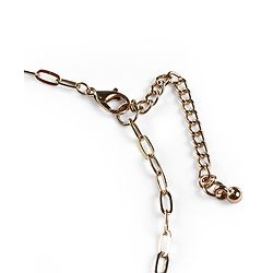 Pine Kids Metal Kids Necklace With Love Charm & Beads - Sky Blue
