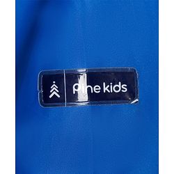 Pine Kids Full Sleeves Raincoat with Text Print - Royal Blue
