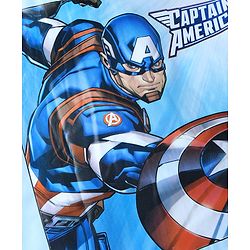 Pine Kids Marvel Full Sleeves Raincoat With Captain America Graphic - Blue