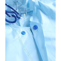 Pine Kids Marvel Full Sleeves Raincoat With Captain America Graphic - Blue