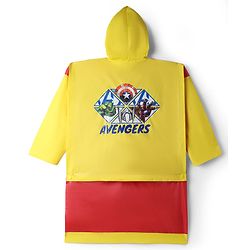 Pine Kids Marvel Full Sleeves Raincoat With Avengers Graphic - Red