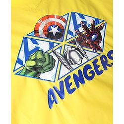 Pine Kids Marvel Full Sleeves Raincoat With Avengers Graphic - Red