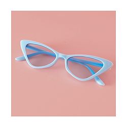 Pine Kids Solid Colour Cat Eye Sunglasses-  Light Blue