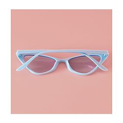 Pine Kids Solid Colour Cat Eye Sunglasses-  Light Blue