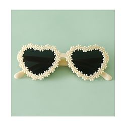 Pine Kids Sunglasses with Floral Design - Beige