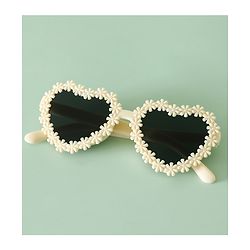 Pine Kids Sunglasses with Floral Design - Beige