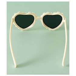 Pine Kids Sunglasses with Floral Design - Beige
