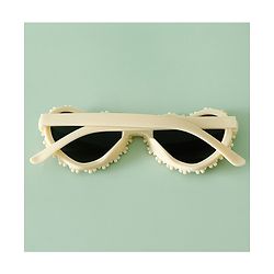 Pine Kids Sunglasses with Floral Design - Beige