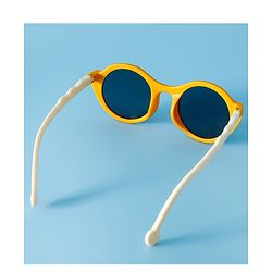 Pine Kids Solid Coloured Round Sunglasses - Yellow