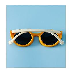 Pine Kids Solid Coloured Round Sunglasses - Yellow
