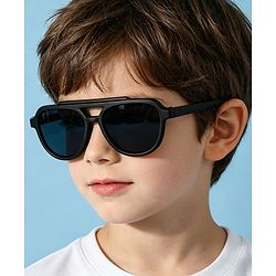 Pine Kids Solid Colour Sunglasses - Black