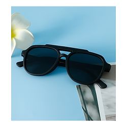 Pine Kids Solid Colour Sunglasses - Black