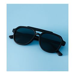 Pine Kids Solid Colour Sunglasses - Black