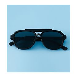 Pine Kids Solid Colour Sunglasses - Black